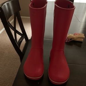 Red Croc Rain Boots